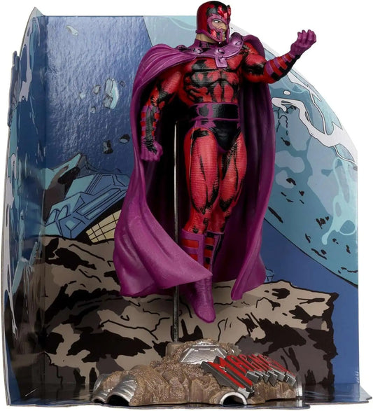 McFarlane Toys Marvel Magneto Posed Figure with Scene [X-Men #1]