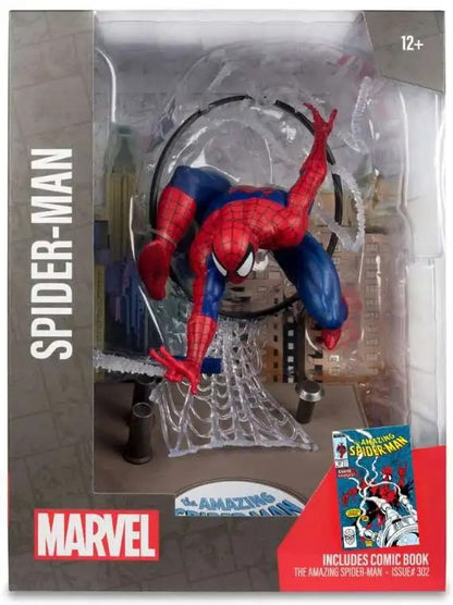 McFarlane Toys Marvel Spider-Man by Todd McFarlane Posed Figure with Scene & Comic [The Amazing Spider-Man #301]