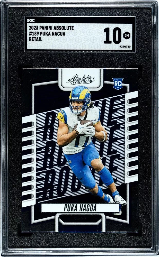 2023 Panini Absolute Puka Nacua #189 Rookie Card SGC 10