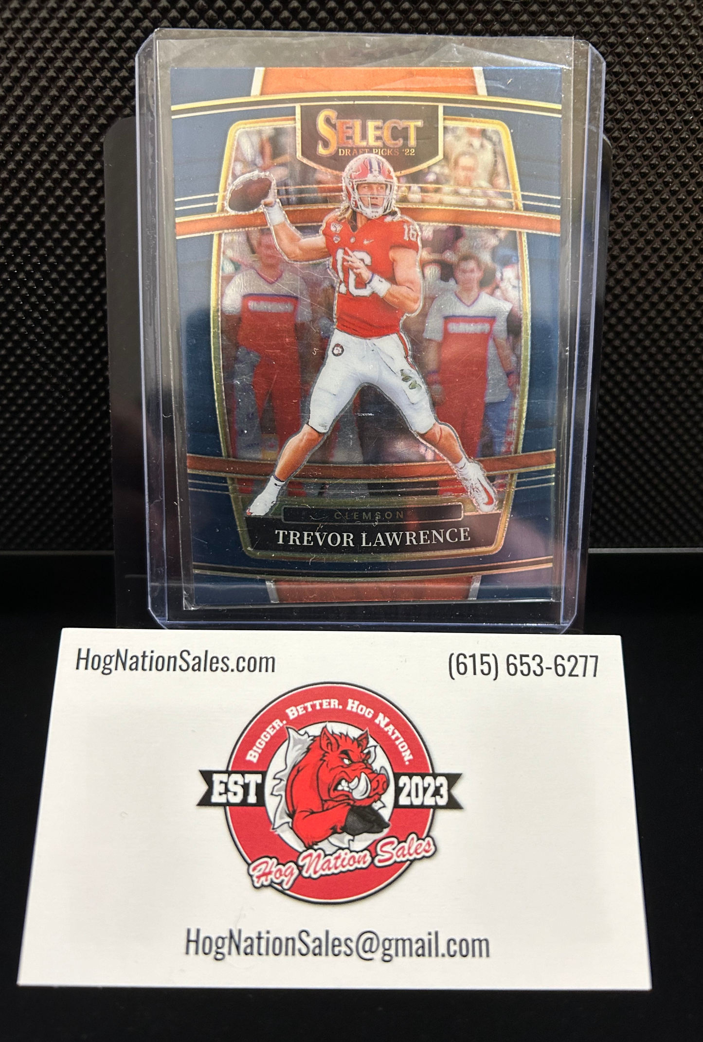 2022 Panini Select Draft Picks Trevor Lawrence #39 Concourse Blue