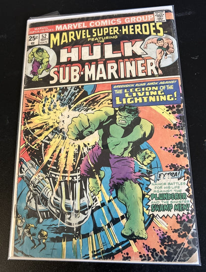 Marvel Super-Heroes Featuring Hulk and Sub-Mariner #52 (1975) G/G-