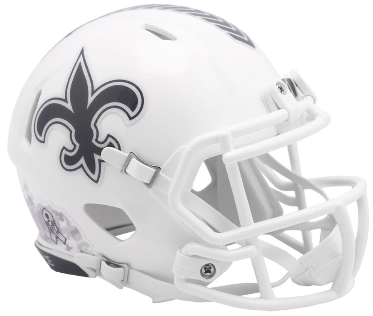 New Orleans Saints 2024 NFL Salute to Service Riddell Speed Mini Helmet