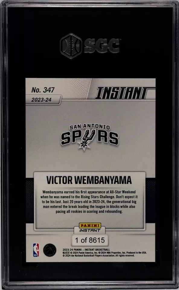 2023-24 Panini Instant Victor Wembanyama #347 Rookie Card SGC 9