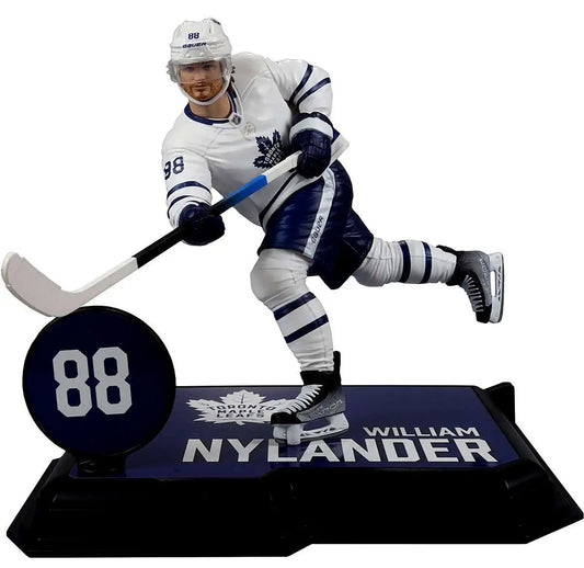 McFarlane Toys NHL Toronto Maple Leafs Sports Hockey William Nylander Action Figure [White Jersey, Platinum Edition Chase Version]