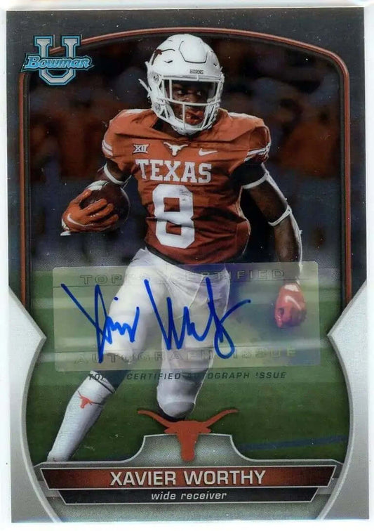 2022 Bowman University Xavier Worthy #29 Autograph